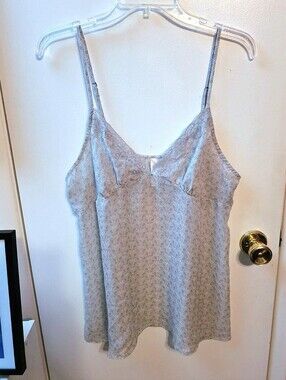 Gilligan & O'Malley Women's XL Lace Trim Cami Tank Top
